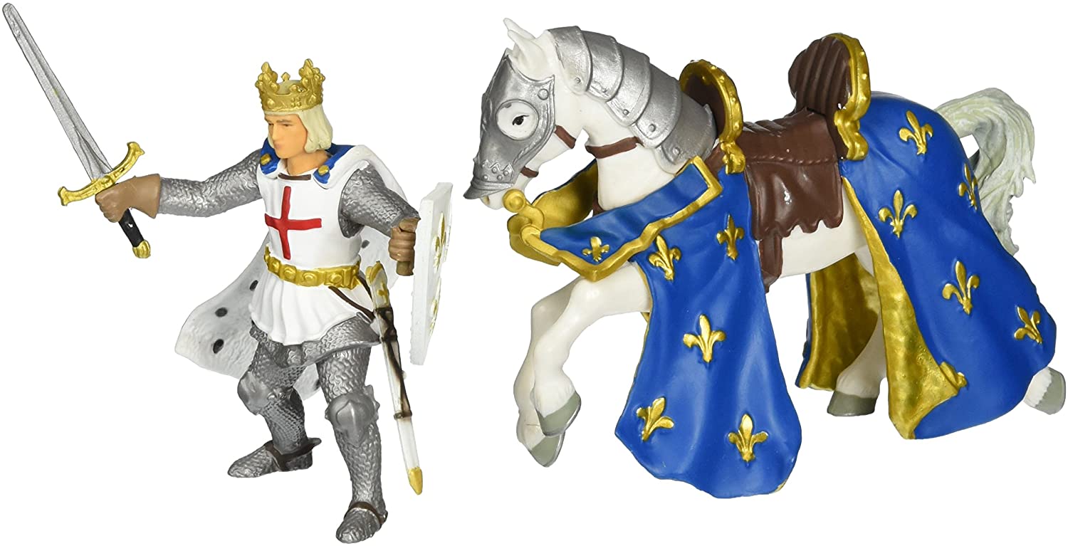 Фигурка Игровая фигурка – рыцарь Сэнт Луис и его конь  